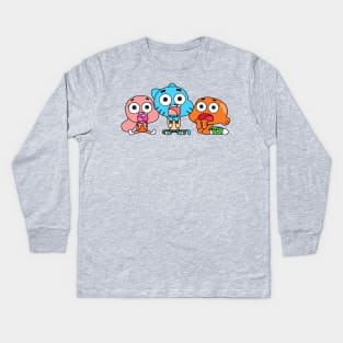 Gumball Darwin Anais Kids Long Sleeve T-Shirt